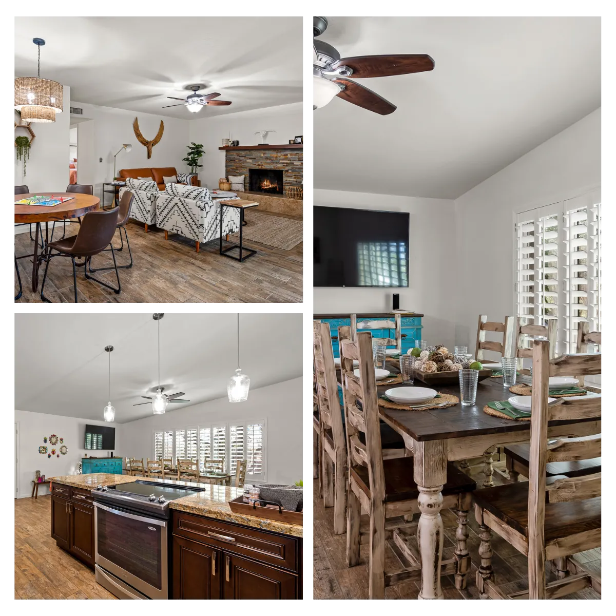 Located conveniently near attractions like Mount Lemmon, Saguaro National Park, and the University of Arizona, Lucky Lemmon Retreat offers a well-equipped kitchen, spacious dining areas, and a shaded patio, making it perfect for exploring and relaxing.