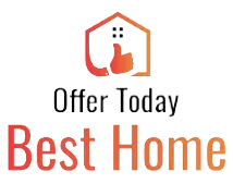 The Best Home Offer Today logo features a modern house design and brand name.