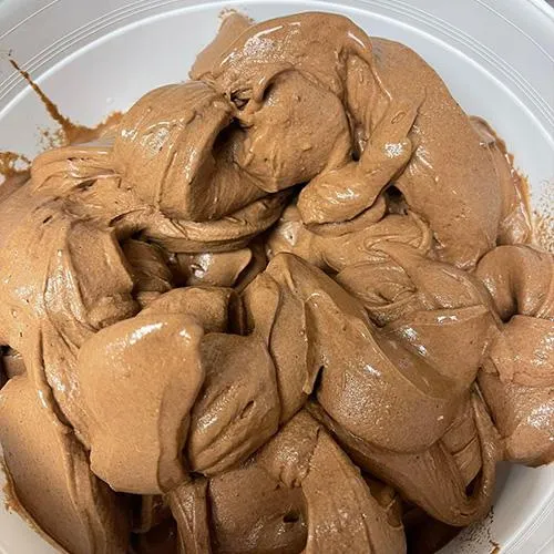 Fresh homemade chocolate ice cream at The Green Cow Creamery