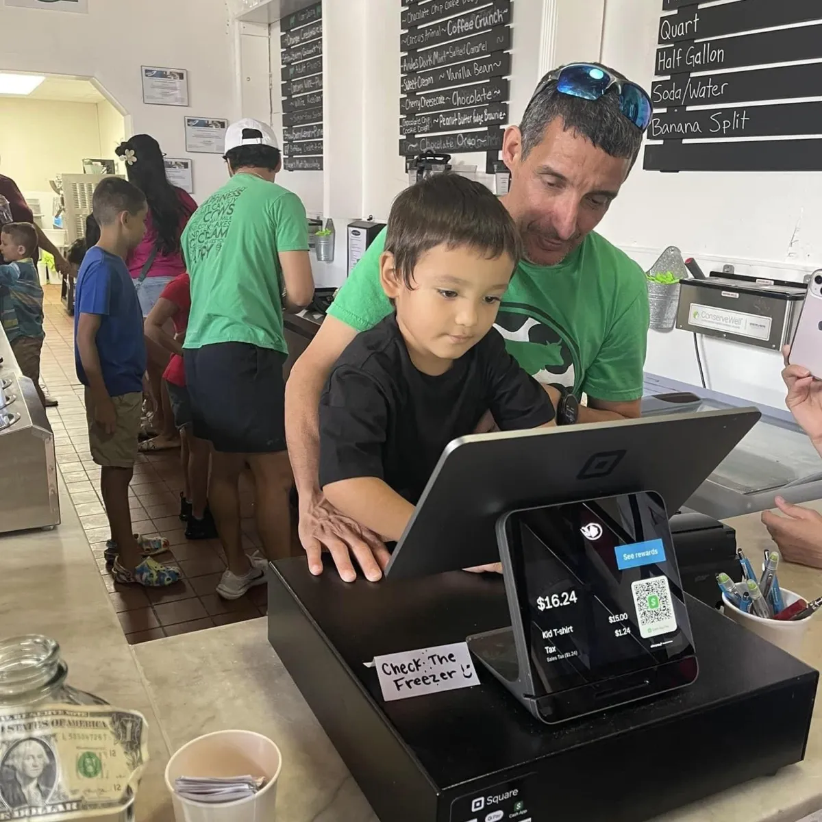 Treat your child to ice cream school at The Green Cow Creamery in Cuero and Victoria, Texas