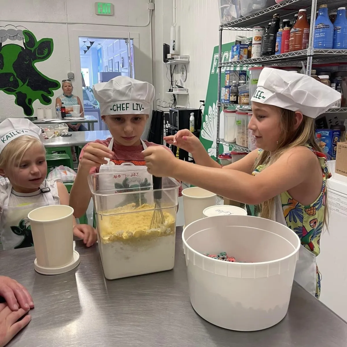 Treat your child to ice cream school at The Green Cow Creamery in Cuero and Victoria, Texas