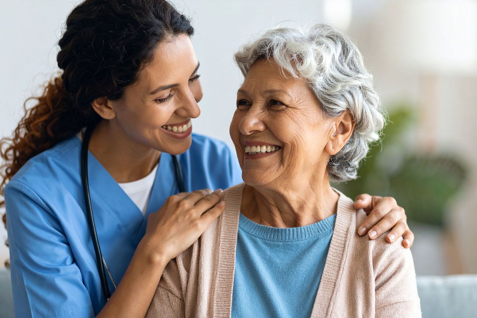 Trusted Hospice Care Services aide supporting senior at home in Philadelphia