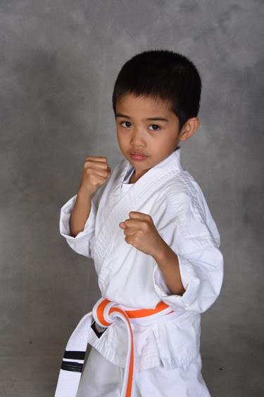 Young kids practicing karate in Vancouver dojo