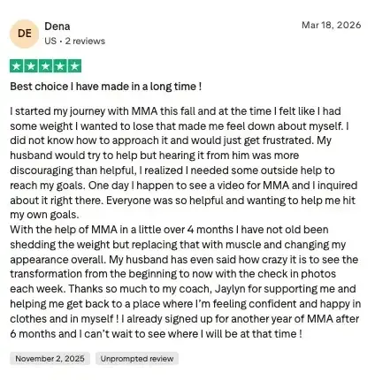 Verified client Google review screenshot