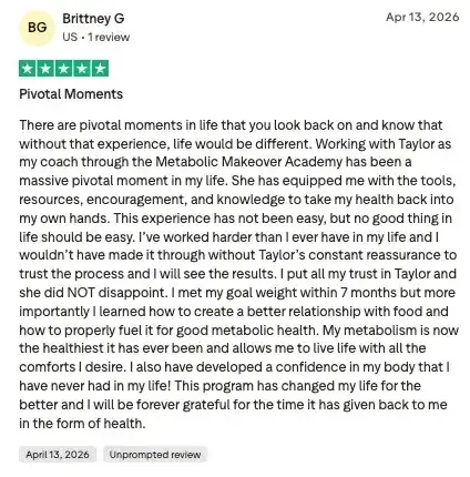 Verified client Google review screenshot
