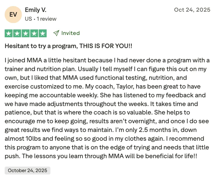 Verified client Google review screenshot