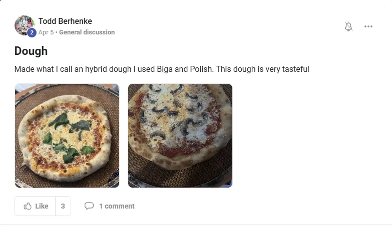 a student post in the community