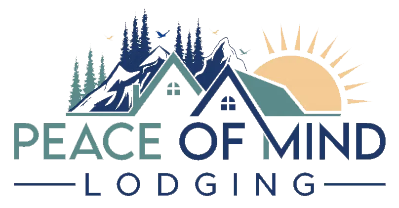 Peace of Mind Lodging brand logo