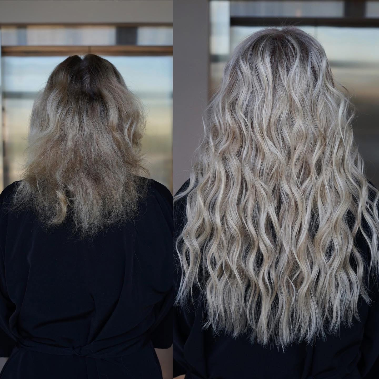 NBR hair extensions transformation Houston