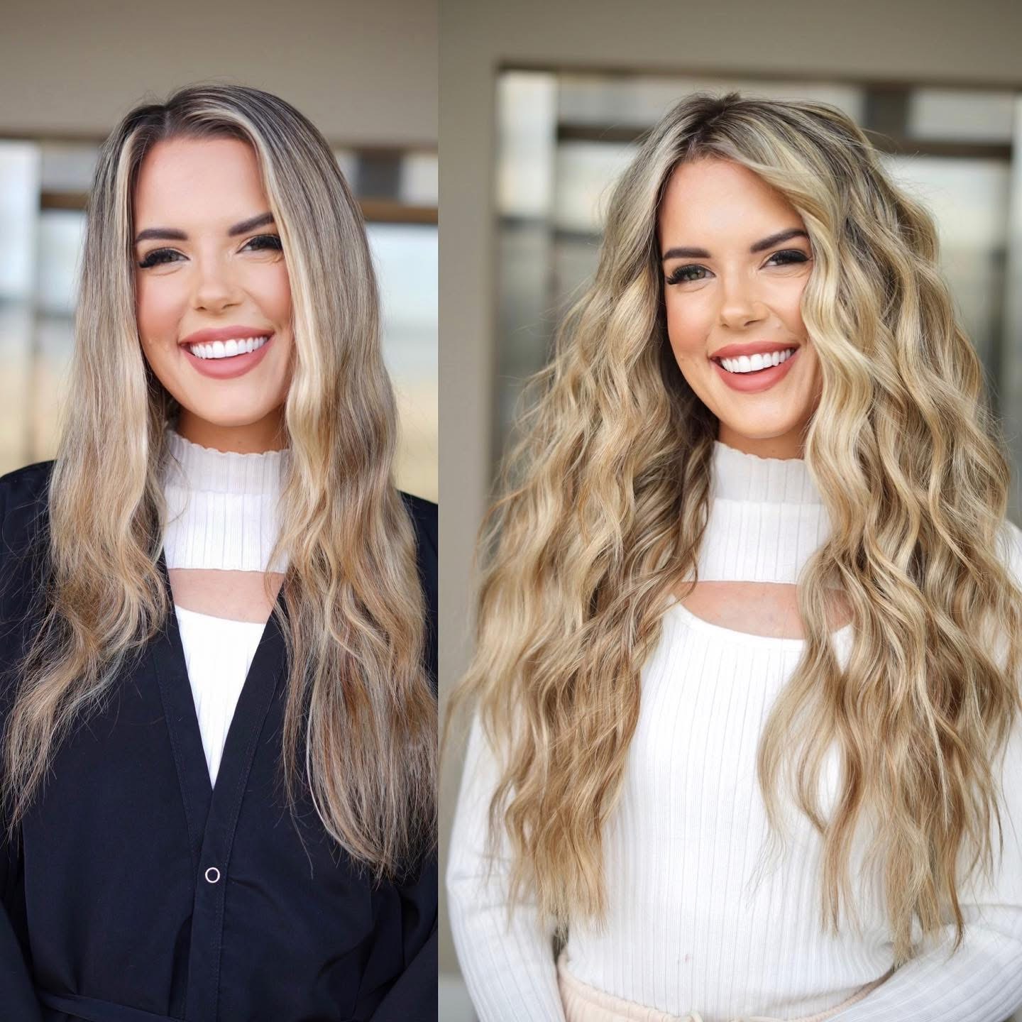 NBR hair extensions transformation Houston