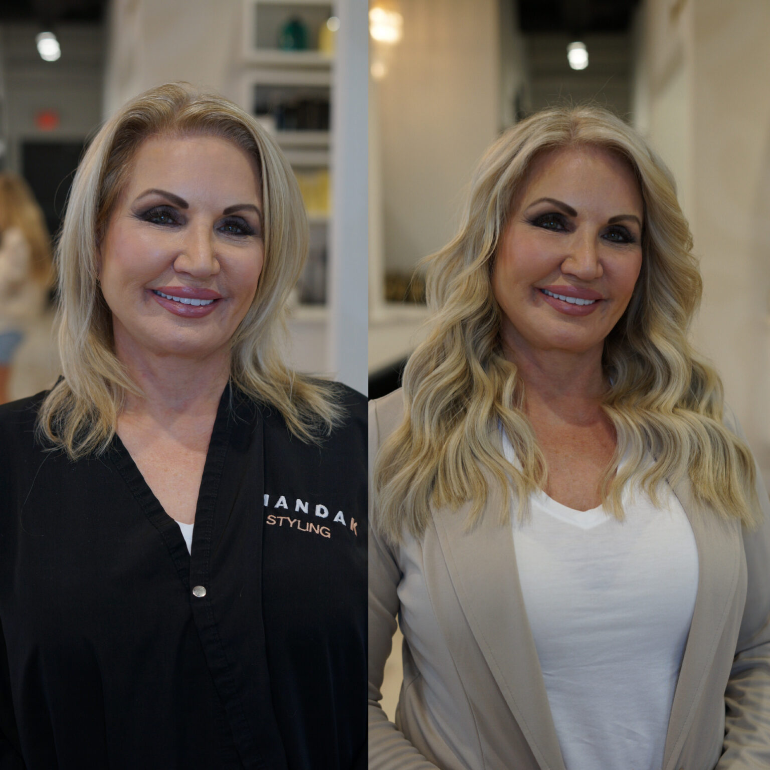 NBR hair extensions transformation Houston