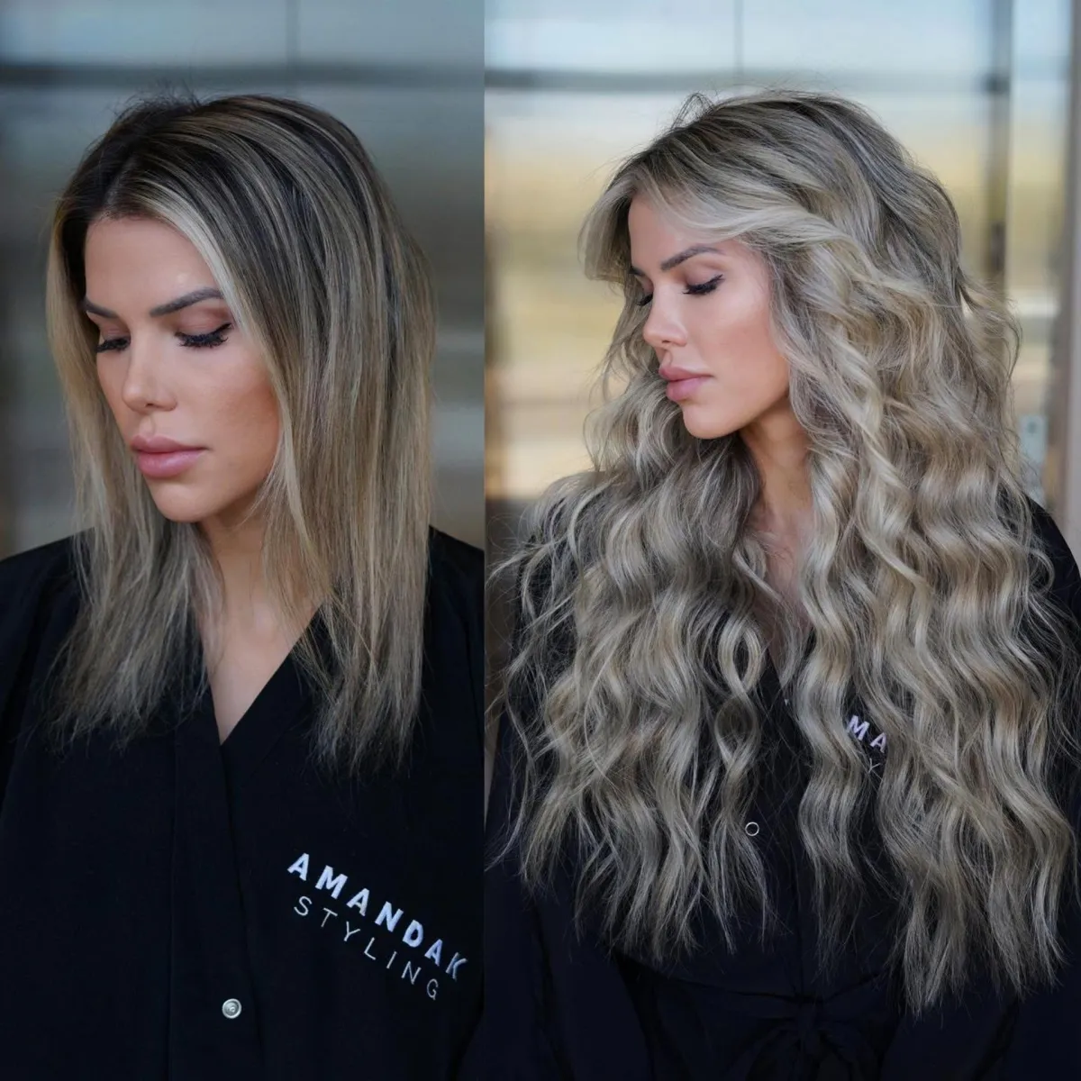 NBR hair extensions transformation Houston