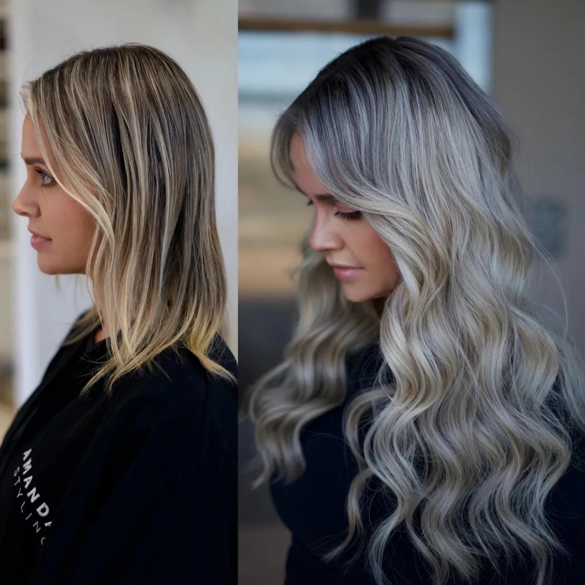 NBR hair extensions transformation Houston