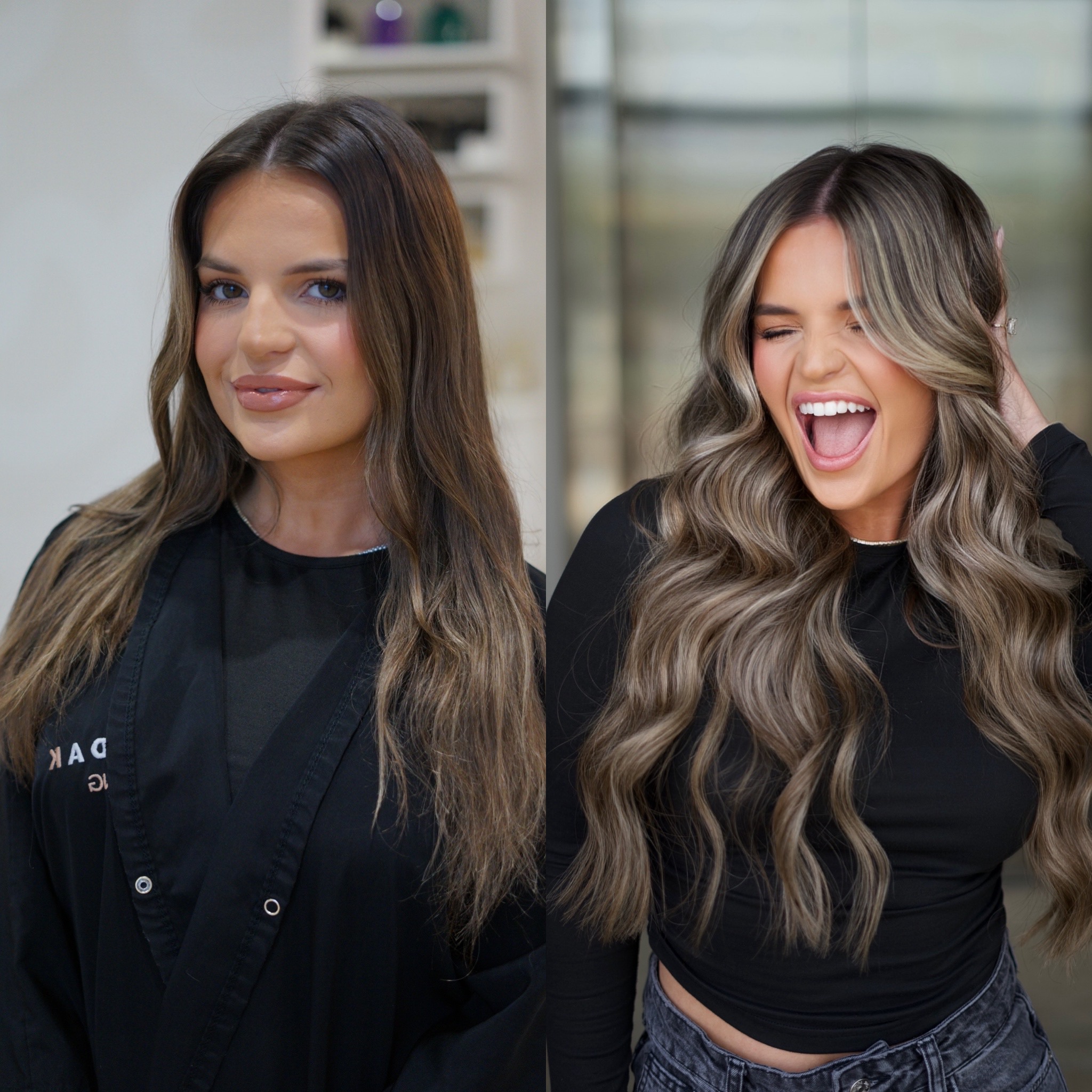 NBR hair extensions transformation Houston