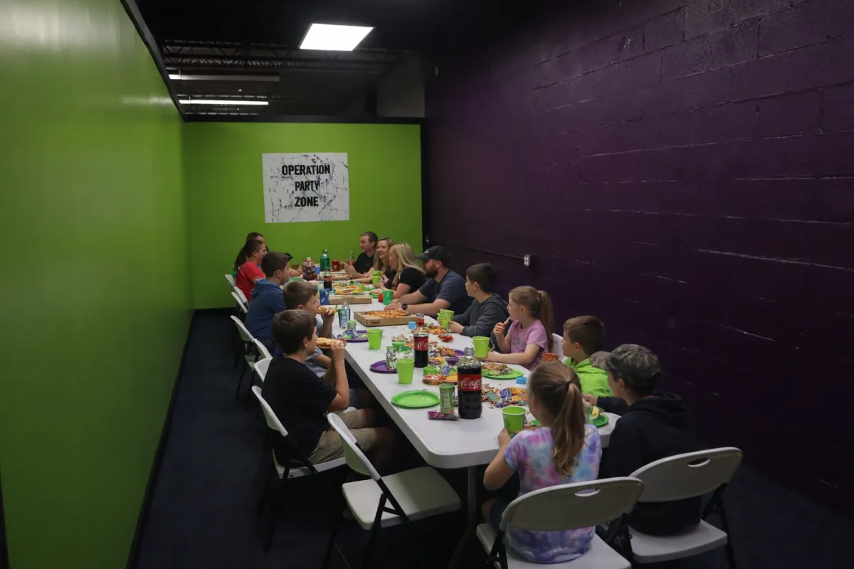 a close up of a rifle on a table