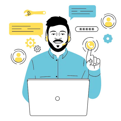 blue and white circle with white and blue circle illustration