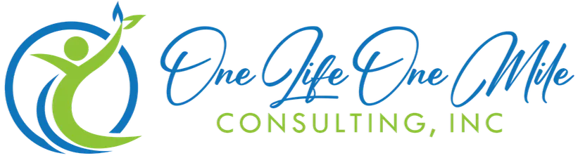 One Life One Mile Consulting logo for mobile preventive health screenings and corporate driver wellness programs.