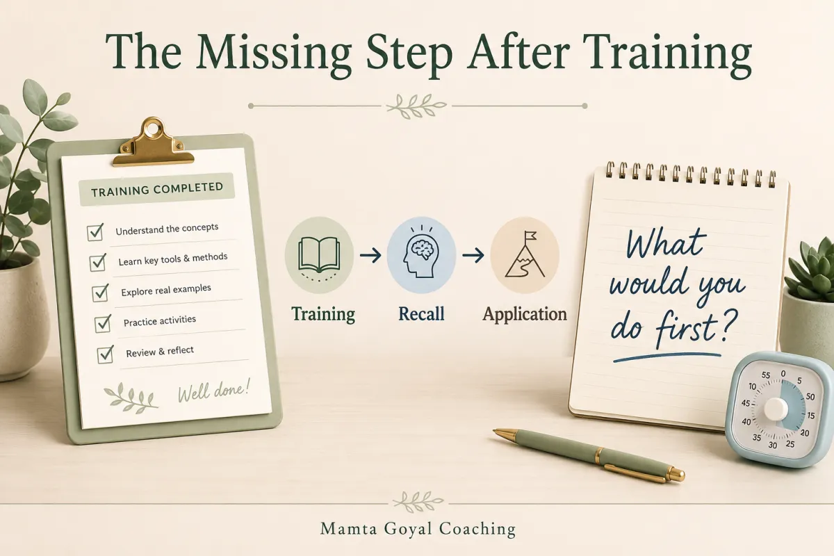 Why Training Doesn’t Stick: The Missing Step Between Understanding and Doing