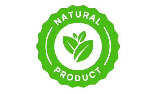 100% Natural Badge shown in it