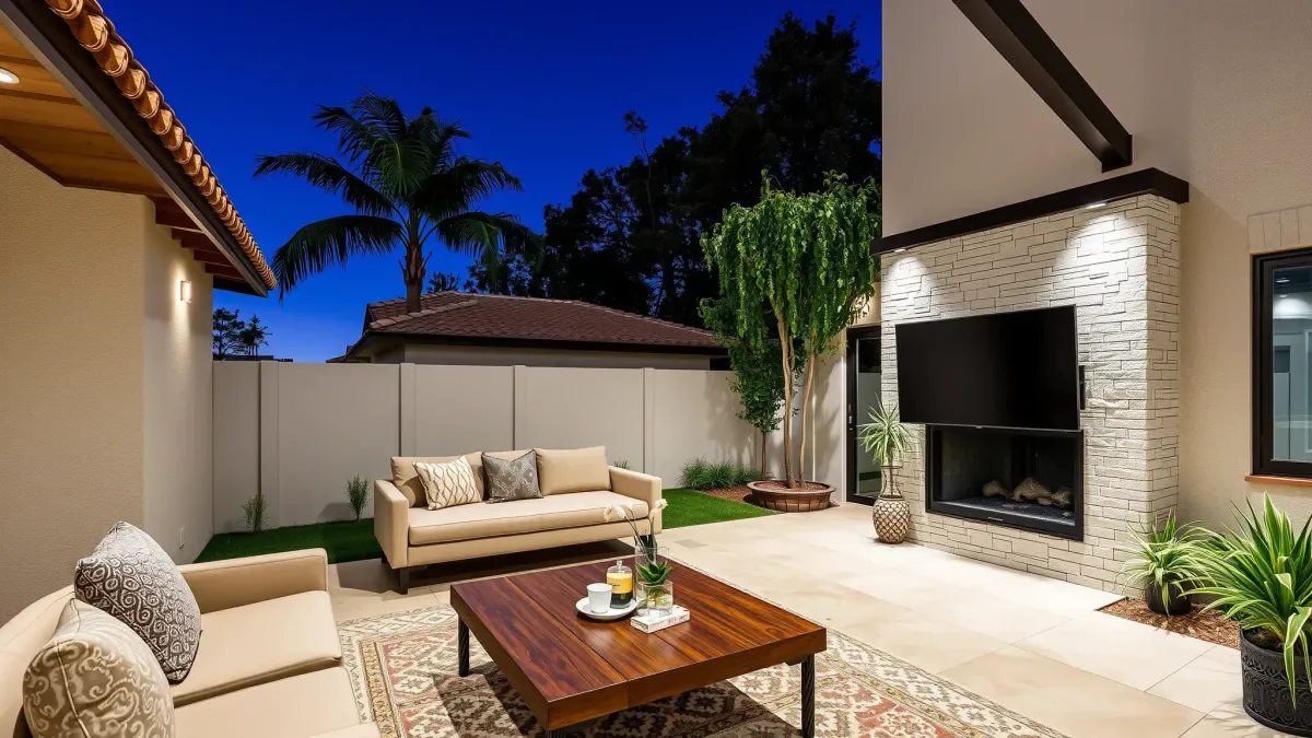 Renovated French Park CA home with modern design, landscaped yard, fresh paint, and sleek driveway.