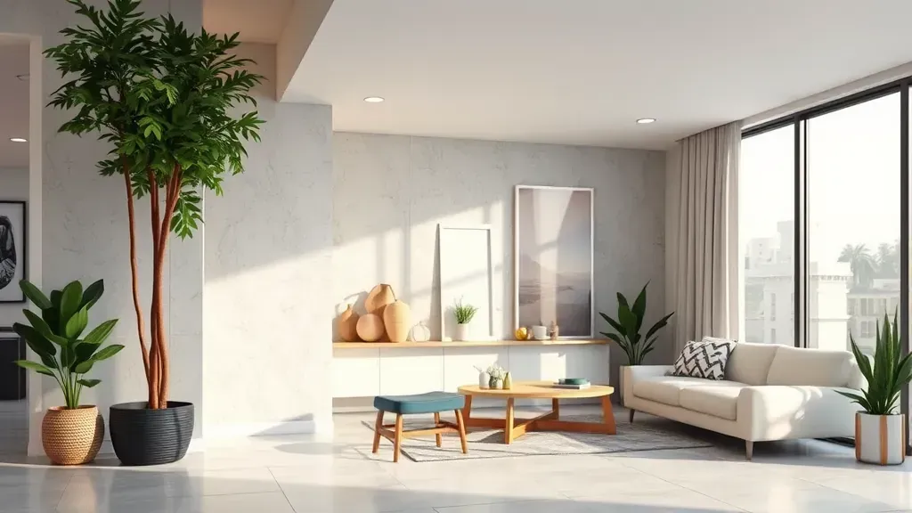 Financing for home remodeling options showcased in an empty Los Angeles setting with no people or text included