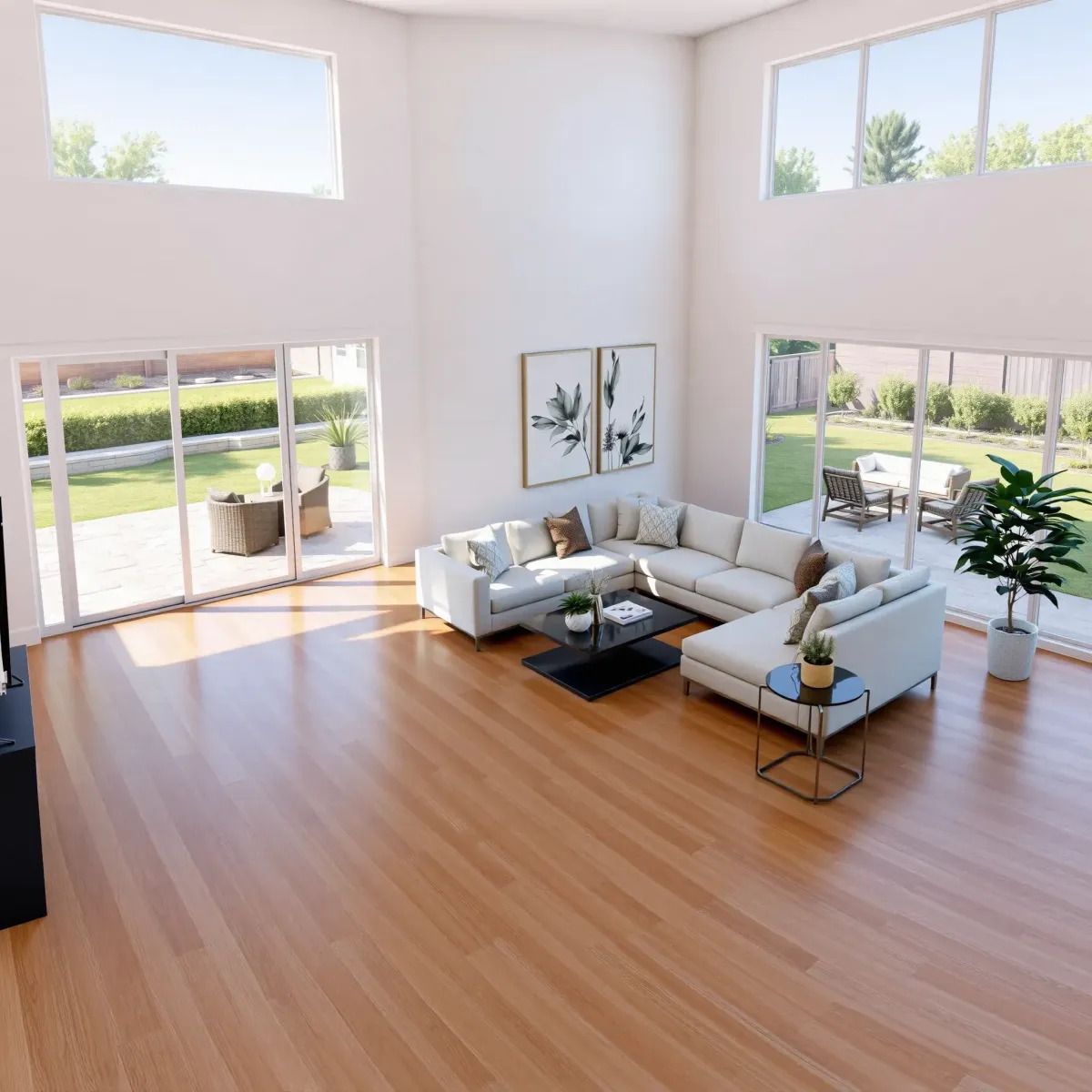 Elegant Santa Anita Park home interior showing modern renovation, stylish furniture, and tasteful decor.