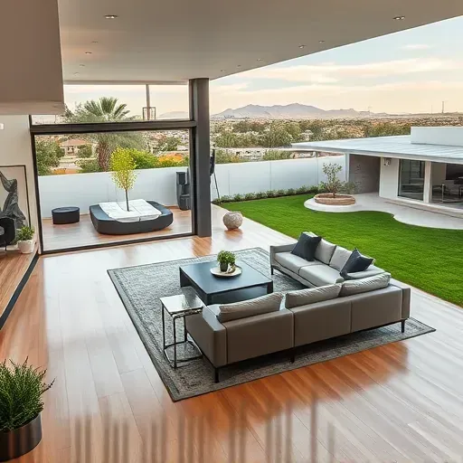Completed home remodeling project in Los Angeles showcasing modern design, stylish furniture, and bright decor.