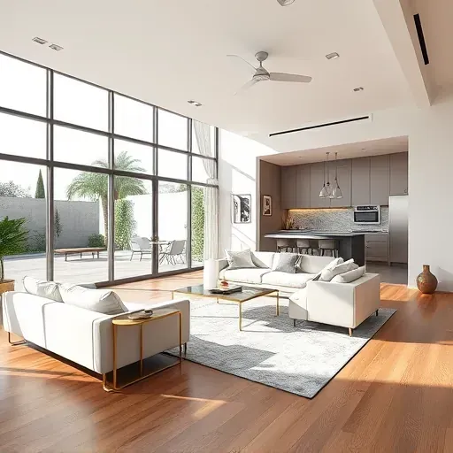 Stunning view of a completed home remodeling project in Los Angeles showcasing modern design and elegant finishes