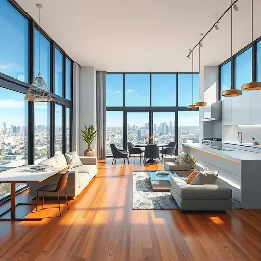 Beautifully remodeled Los Angeles home interior showcasing modern design and elegant finishes without people.