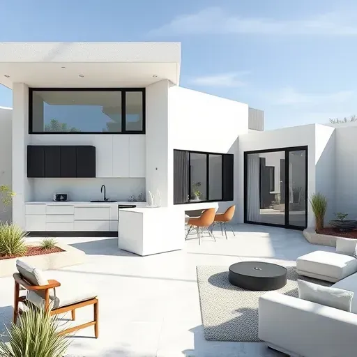 Stunning remodeled interior in Los Angeles showcasing modern design and elegant finishes without people.