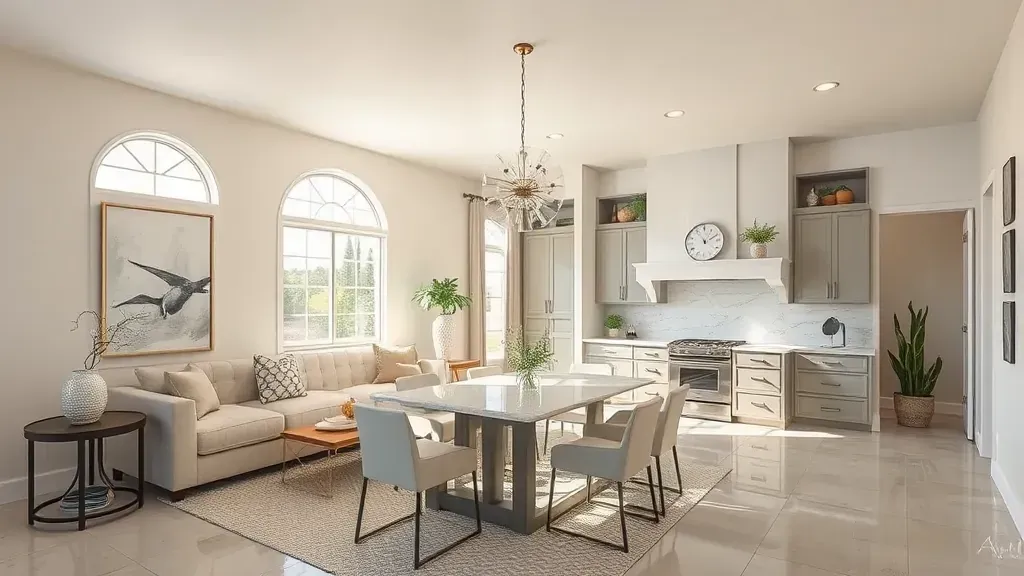 Remodeling in Portola Springs, CA showcasing modern kitchen design and elegant finishes.