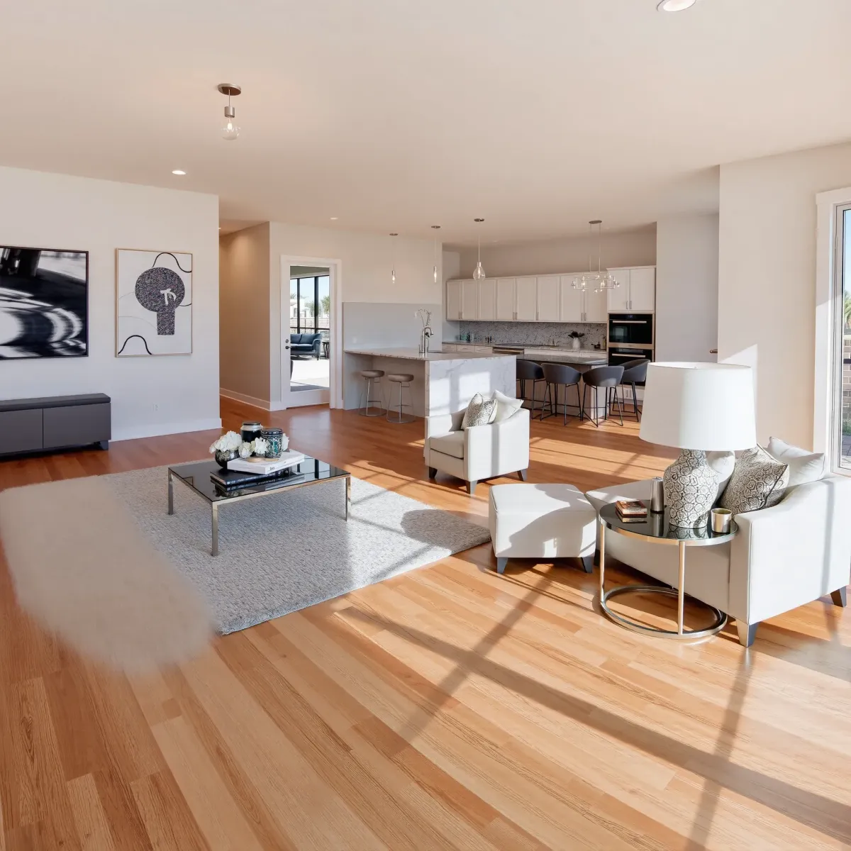 Beautiful renovated Los Alamitos home interior with modern design, open living space, natural light, and stylish upscale details.
