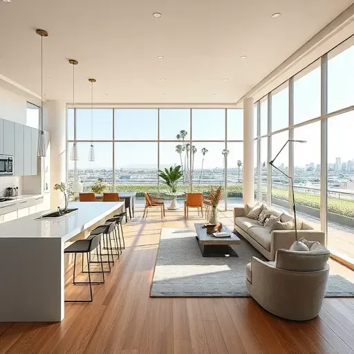 Completed home remodeling in Los Angeles showcasing modern design elements and stylish finishes.