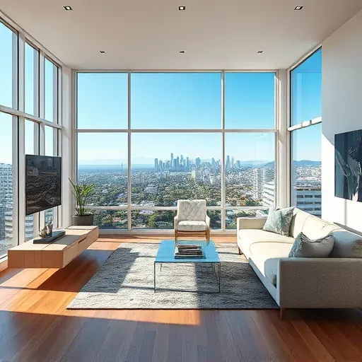 Beautifully remodeled interior space in Los Angeles showcasing modern design and elegant decor without any people.