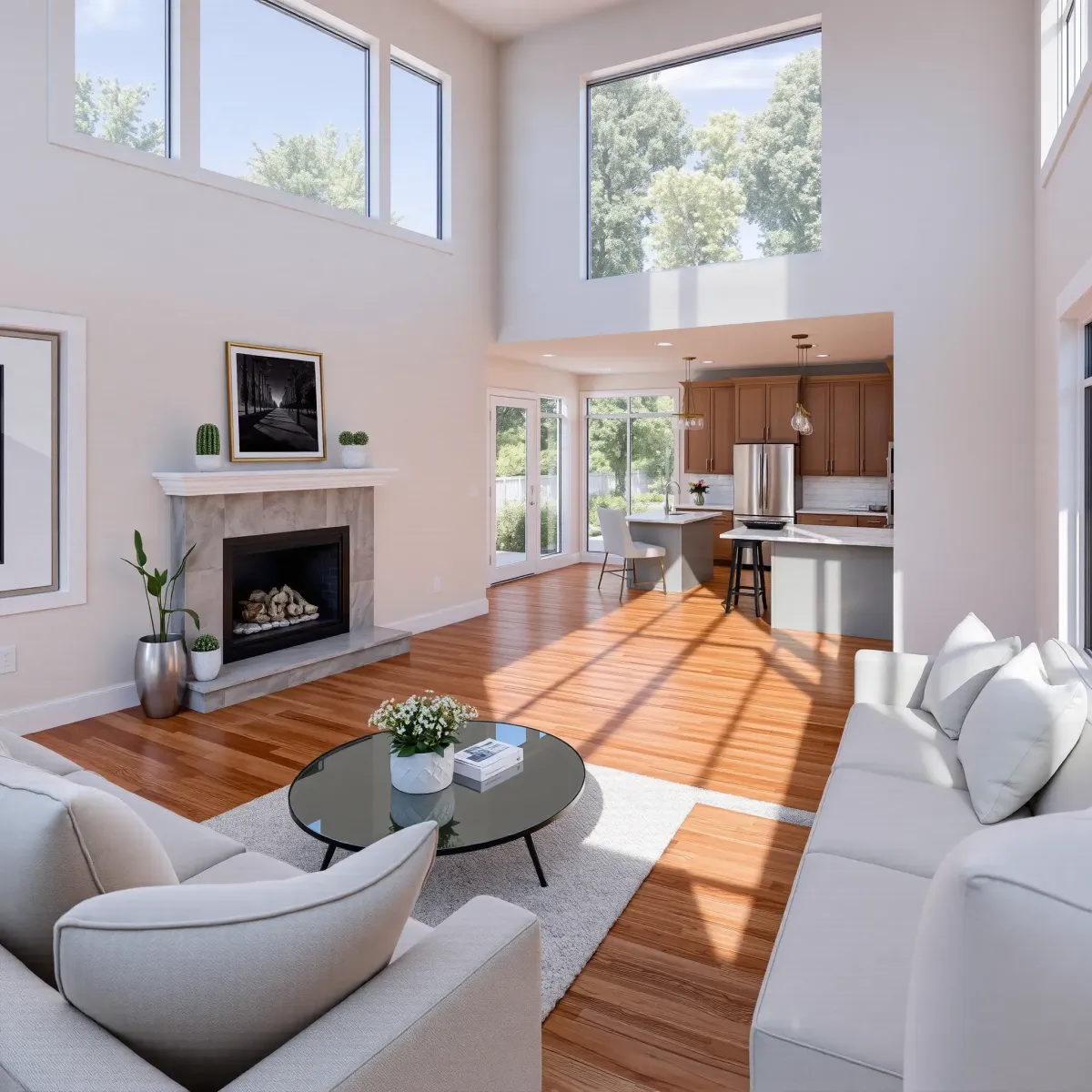 Beautiful renovated Mission Viejo home with fresh paint, landscaped yard, modern driveway, and scenic hills.
