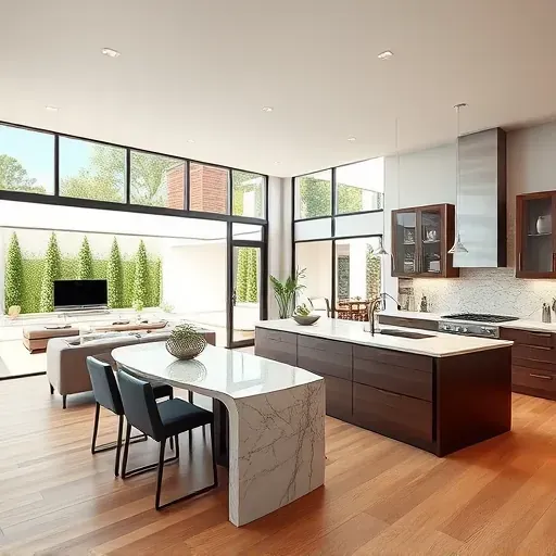 Completed home remodeling project in Los Angeles featuring modern interior design and stylish decor.