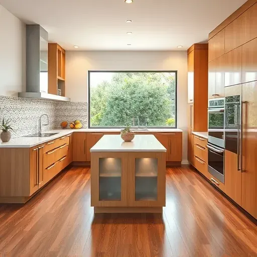 Beautifully remodeled kitchen in Costa Mesa with modern cabinetry, quartz countertops, mosaic backsplash, and abundant natural light.