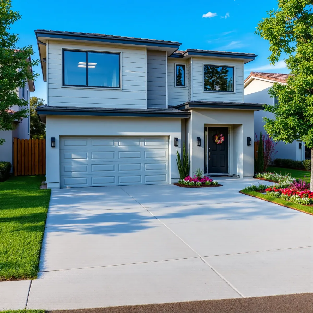 Modern Coto De Caza home interior with sleek fixtures, hardwood floors, spacious kitchen, and landscaped backyard.