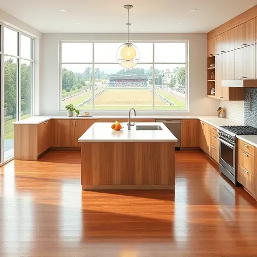 Remodeled kitchen in Santa Anita Park with quartz countertops, stainless steel appliances, and custom wood cabinetry.