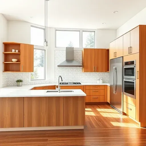 Freshly remodeled kitchen in Windsor Village with modern cabinetry, quartz countertops, and stainless steel appliances.