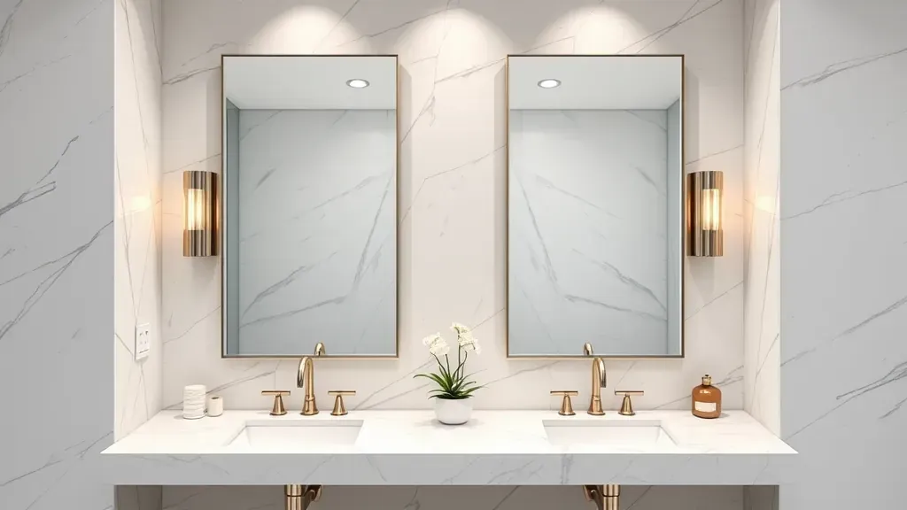 Bathroom Mirrors projects in Los Angeles CA showcasing modern designs and renovations.
