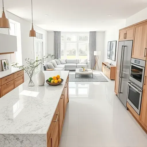 Beautifully remodeled kitchen in French Park CA with granite countertops, stainless steel appliances, and elegant decor.