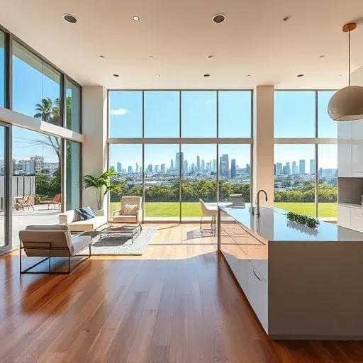 Completed home remodeling project in Los Angeles showcasing modern design and elegant decor without any people.