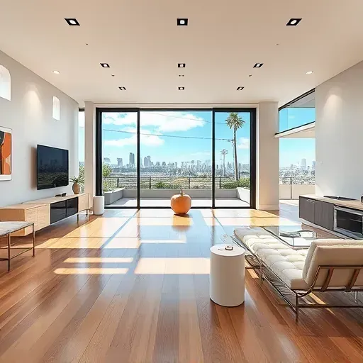 Beautifully remodeled interior space in Los Angeles showcasing modern design, elegant furnishings, and stylish decor.