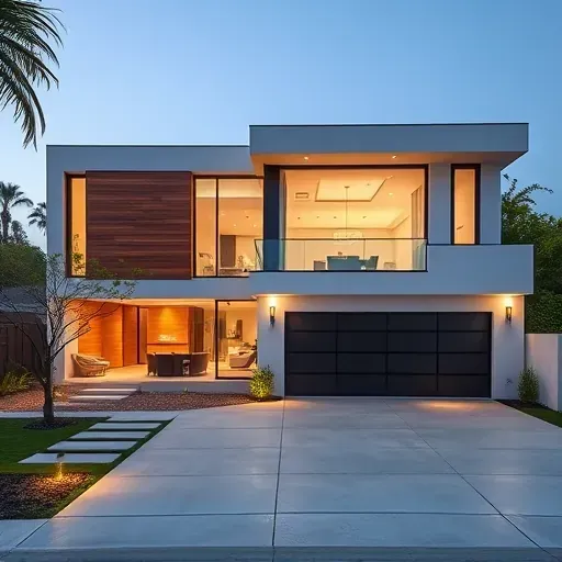 Completed home remodeling in Los Angeles, showcasing a modern living space with elegant design and furnishings.