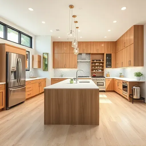 Recently remodeled Riverview West kitchen with stainless appliances, quartz countertops, custom wood cabinets, and bright natural light