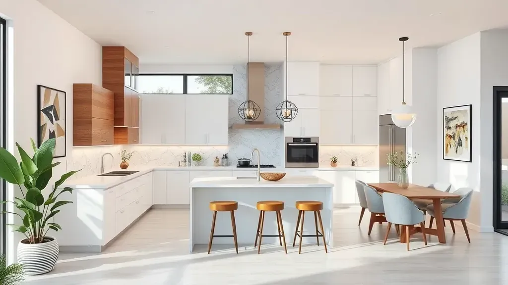 Remodeling in Costa Mesa, CA with modern kitchen and stylish decor elements