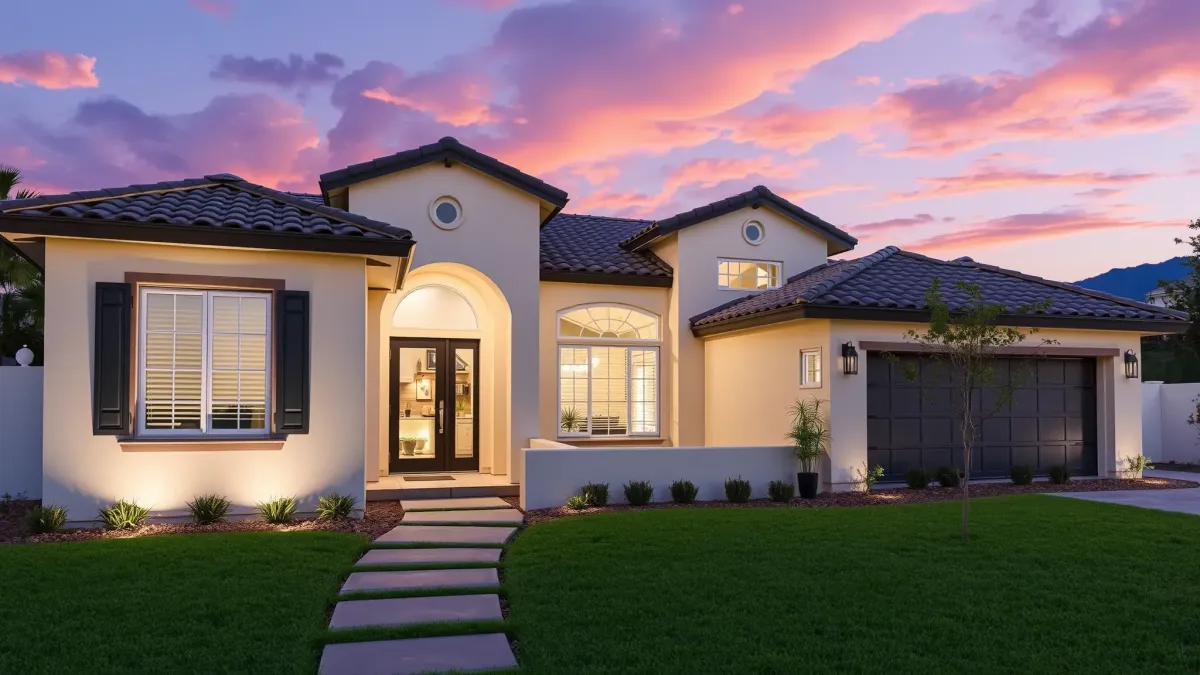 Remodeled Northwood, CA home with modern design, large windows, landscaped yard, and inviting front porch.