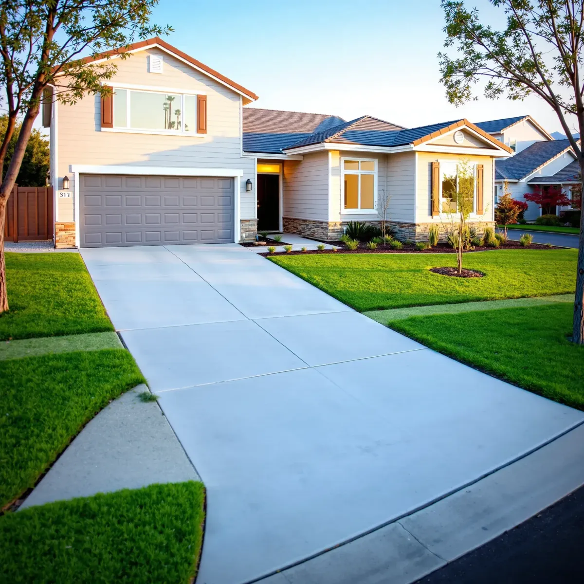 Modern Portola Springs home with new remodel, stylish exterior, drought-tolerant landscaping, and updated backyard patio.