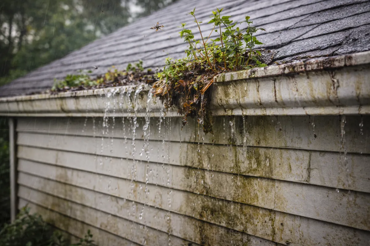 overflowing gutters